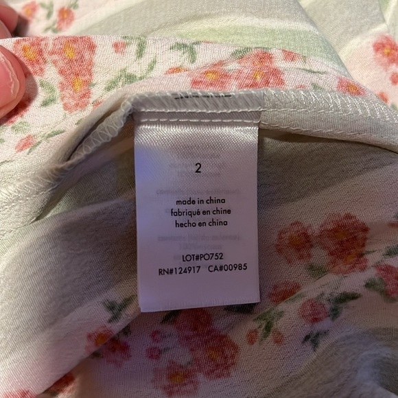 WeWoreWhat Floral Victorian Puff Sleeve
Rose Midi Dress Sweetheart Stripe Size 2 - Picture 6 of 8